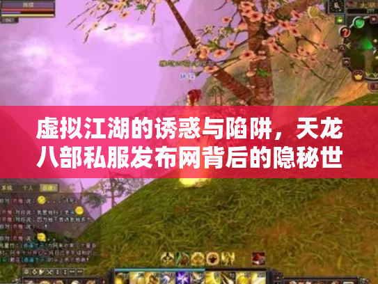 虚拟江湖的诱惑与陷阱，天龙八部私服发布网背后的隐秘世界