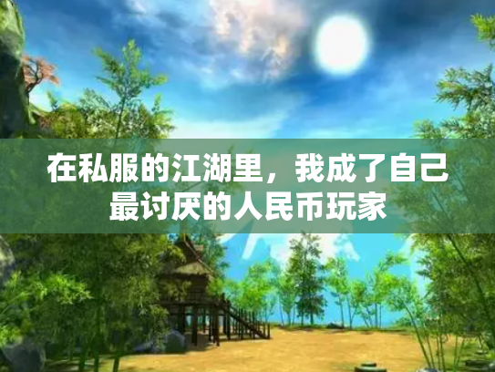 在私服的江湖里，我成了自己最讨厌的人民币玩家