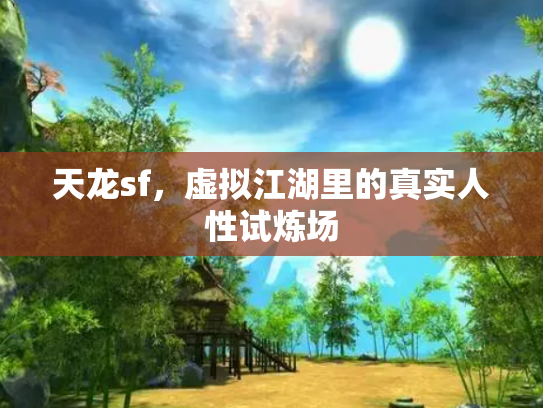 天龙sf，虚拟江湖里的真实人性试炼场