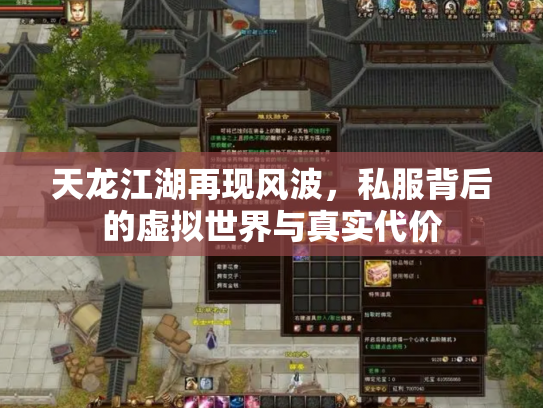 天龙江湖再现风波，私服背后的虚拟世界与真实代价