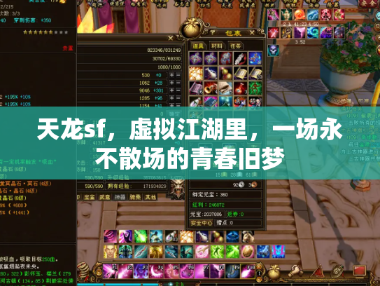 天龙sf，虚拟江湖里，一场永不散场的青春旧梦