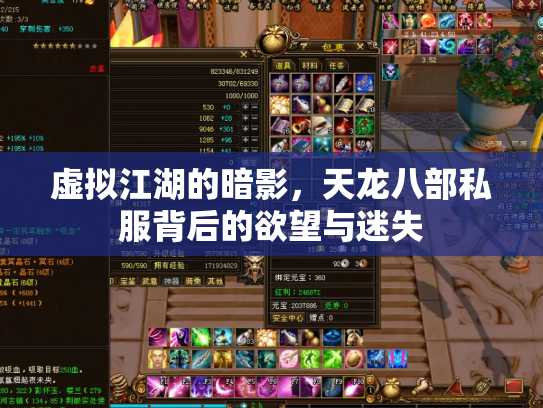 虚拟江湖的暗影，天龙八部私服背后的欲望与迷失