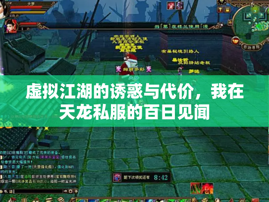虚拟江湖的诱惑与代价，我在天龙私服的百日见闻