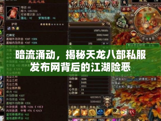 暗流涌动，揭秘天龙八部私服发布网背后的江湖险恶