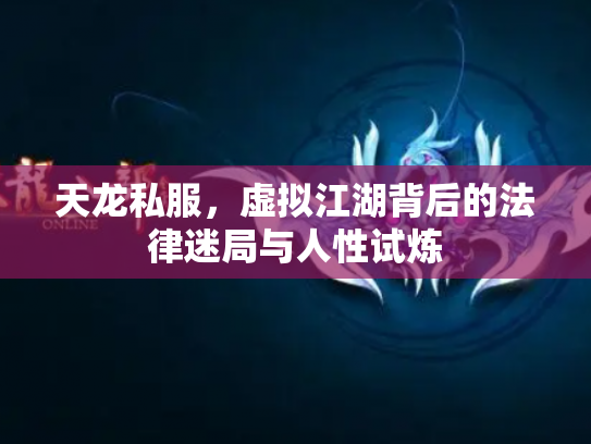 天龙私服，虚拟江湖背后的法律迷局与人性试炼