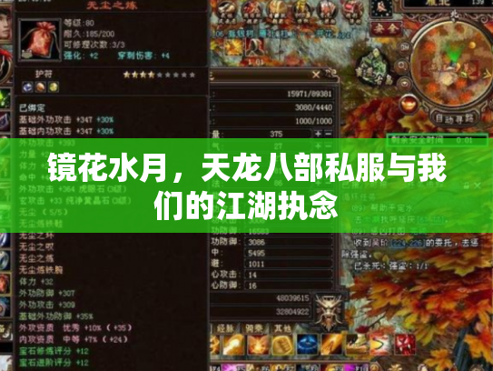 镜花水月，天龙八部私服与我们的江湖执念