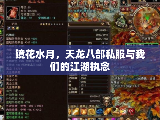 镜花水月，天龙八部私服与我们的江湖执念