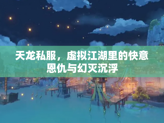 天龙私服，虚拟江湖里的快意恩仇与幻灭沉浮