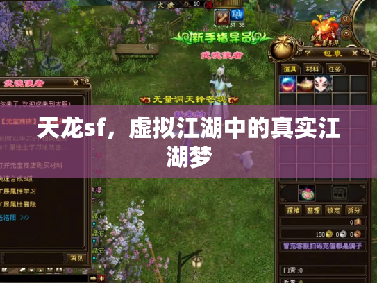 天龙sf，虚拟江湖中的真实江湖梦