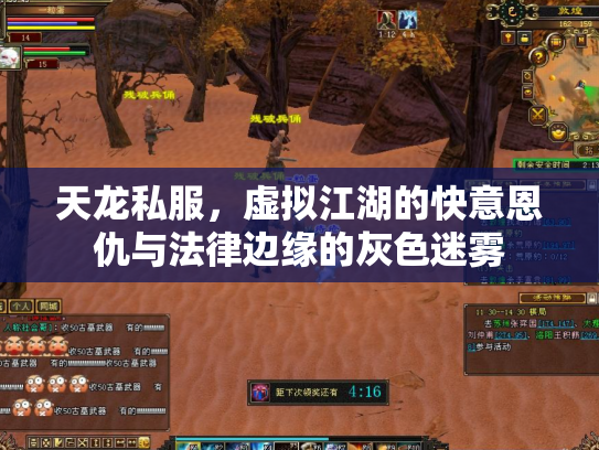 天龙私服，虚拟江湖的快意恩仇与法律边缘的灰色迷雾