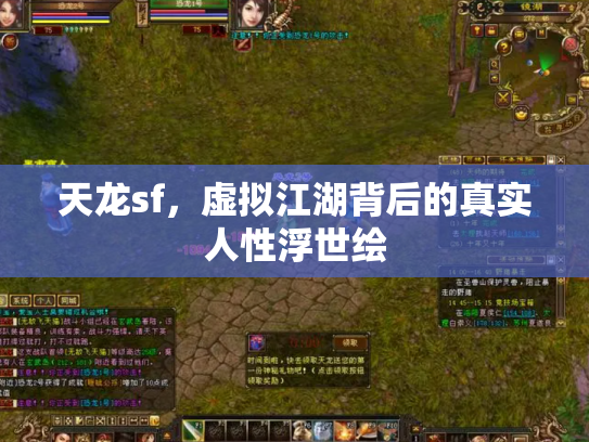 天龙sf，虚拟江湖背后的真实人性浮世绘