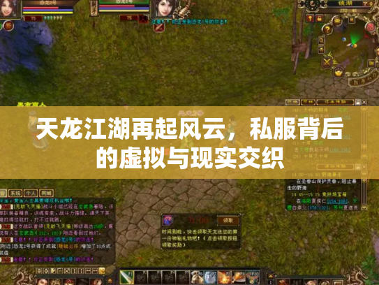天龙江湖再起风云，私服背后的虚拟与现实交织