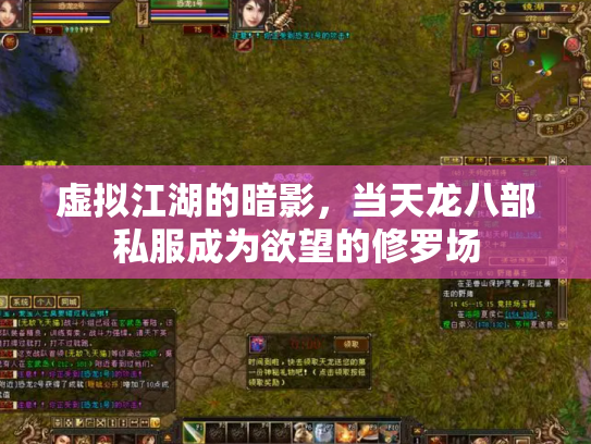 虚拟江湖的暗影，当天龙八部私服成为欲望的修罗场