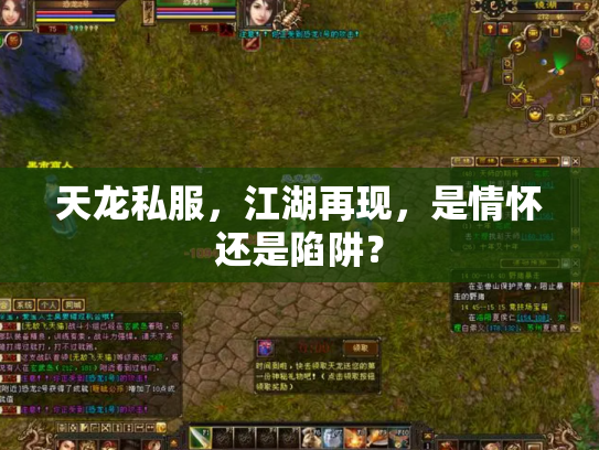 天龙私服，江湖再现，是情怀还是陷阱？