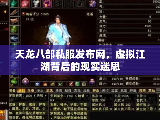 天龙八部私服发布网，虚拟江湖背后的现实迷思