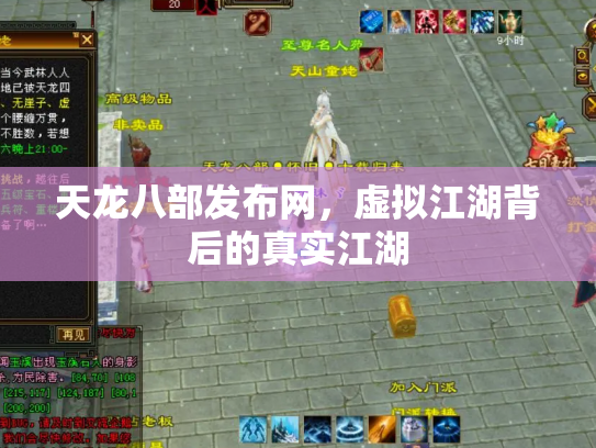 天龙八部发布网，虚拟江湖背后的真实江湖
