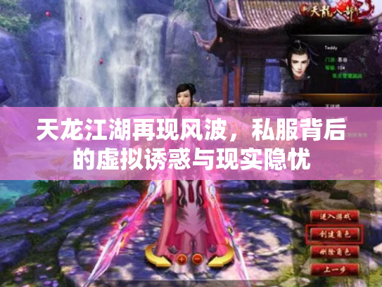天龙江湖再现风波，私服背后的虚拟诱惑与现实隐忧