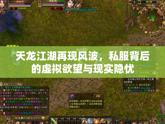 天龙江湖再现风波，私服背后的虚拟欲望与现实隐忧