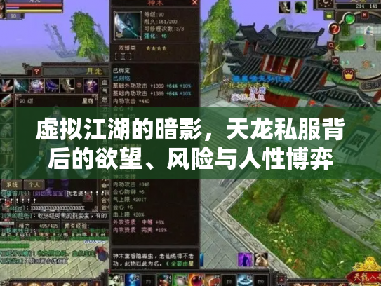 虚拟江湖的暗影，天龙私服背后的欲望、风险与人性博弈