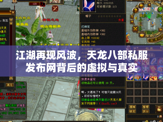 江湖再现风波，天龙八部私服发布网背后的虚拟与真实