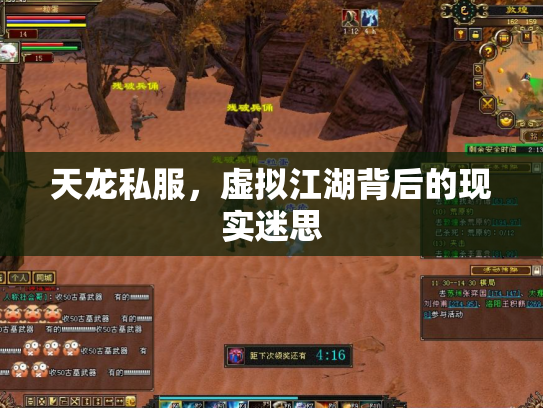 天龙私服，虚拟江湖背后的现实迷思