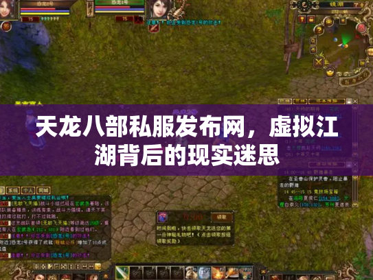 天龙八部私服发布网，虚拟江湖背后的现实迷思