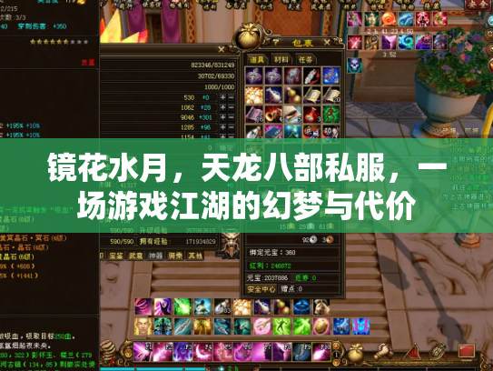 镜花水月，天龙八部私服，一场游戏江湖的幻梦与代价
