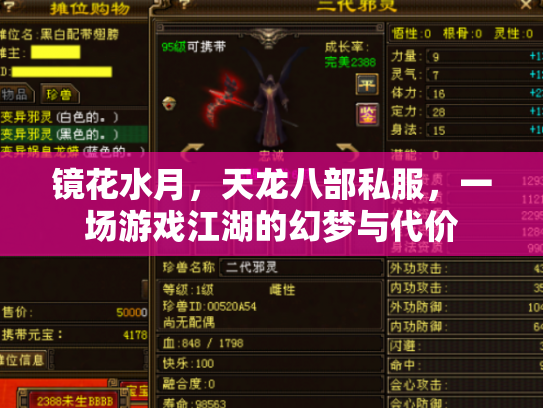 镜花水月，天龙八部私服，一场游戏江湖的幻梦与代价