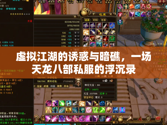 虚拟江湖的诱惑与暗礁，一场天龙八部私服的浮沉录