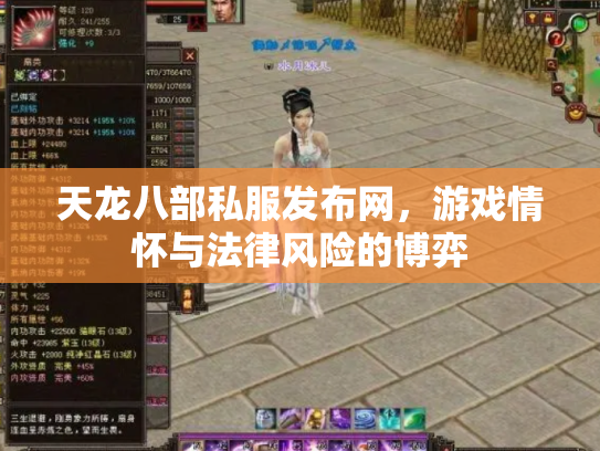 天龙八部私服发布网，游戏情怀与法律风险的博弈