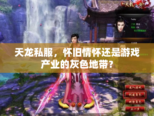 天龙私服，怀旧情怀还是游戏产业的灰色地带？