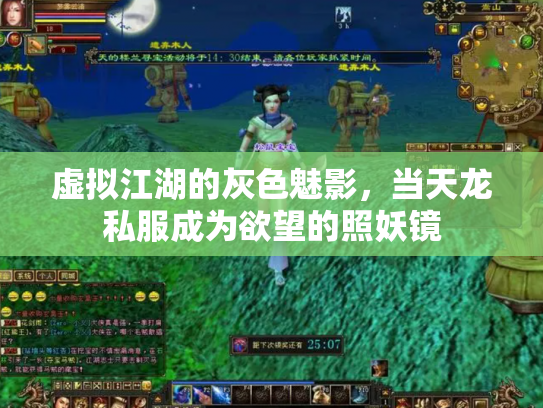 虚拟江湖的灰色魅影，当天龙私服成为欲望的照妖镜
