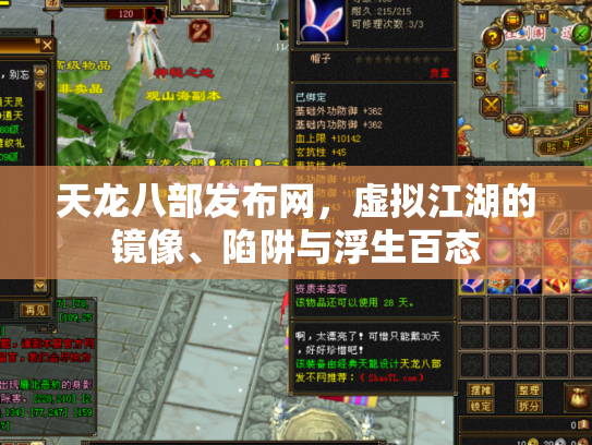 天龙八部发布网，虚拟江湖的镜像、陷阱与浮生百态
