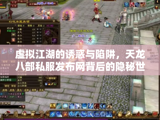 虚拟江湖的诱惑与陷阱，天龙八部私服发布网背后的隐秘世界
