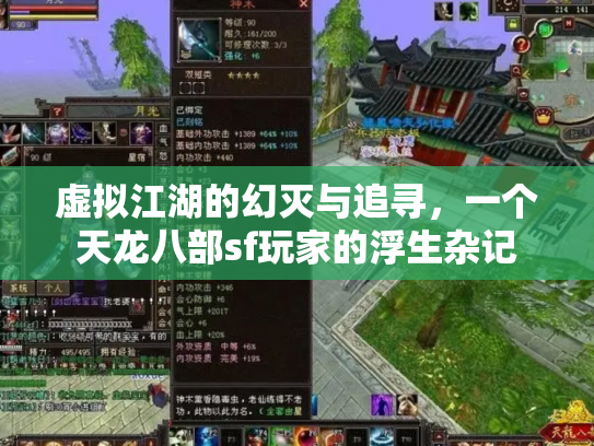 虚拟江湖的幻灭与追寻，一个天龙八部sf玩家的浮生杂记