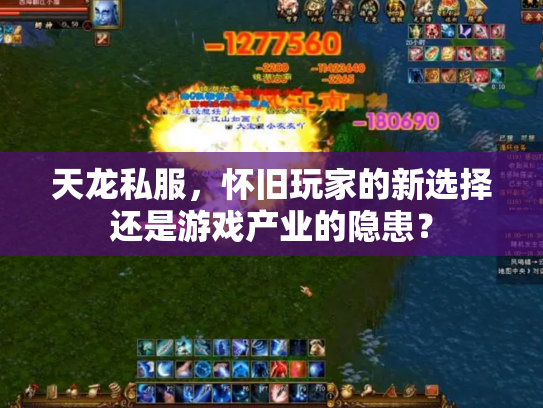 天龙私服，怀旧玩家的新选择还是游戏产业的隐患？