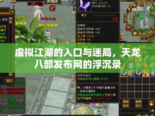 虚拟江湖的入口与迷局，天龙八部发布网的浮沉录