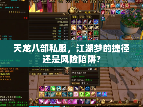 天龙八部私服，江湖梦的捷径还是风险陷阱？