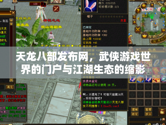 天龙八部发布网，武侠游戏世界的门户与江湖生态的缩影