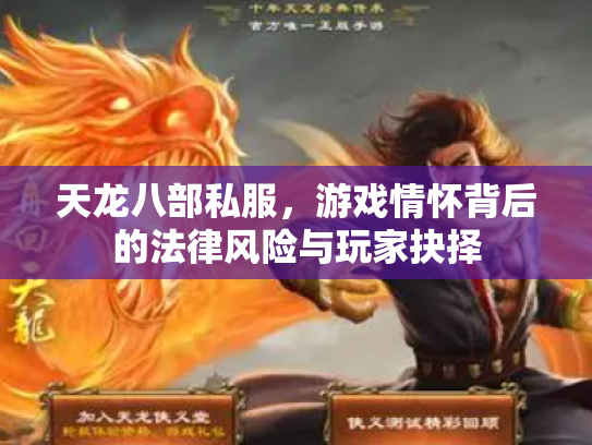 天龙八部私服，游戏情怀背后的法律风险与玩家抉择