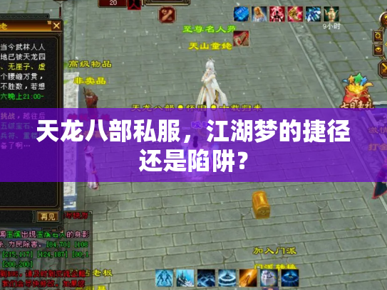 天龙八部私服，江湖梦的捷径还是陷阱？