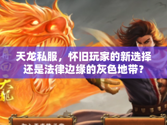 天龙私服，怀旧玩家的新选择还是法律边缘的灰色地带？