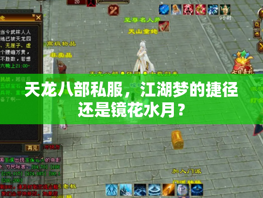 天龙八部私服，江湖梦的捷径还是镜花水月？
