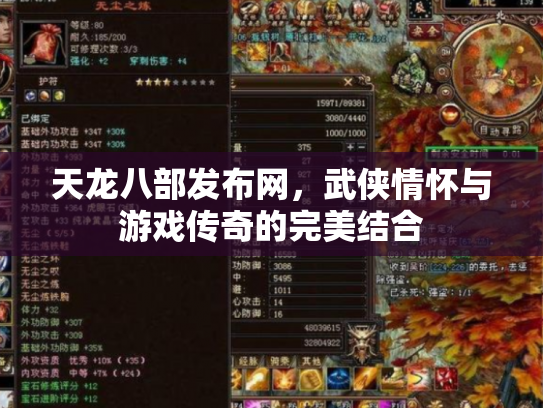 天龙八部发布网，武侠情怀与游戏传奇的完美结合