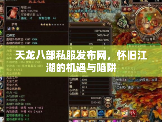 天龙八部私服发布网，怀旧江湖的机遇与陷阱