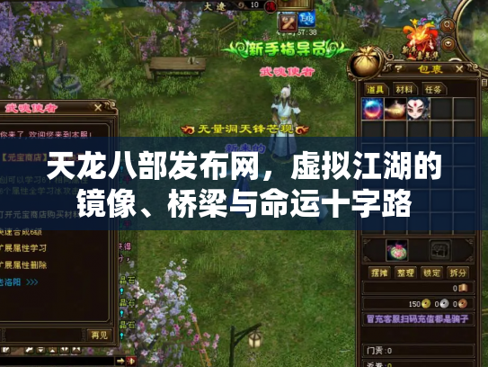 天龙八部发布网，虚拟江湖的镜像、桥梁与命运十字路