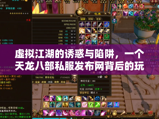 虚拟江湖的诱惑与陷阱，一个天龙八部私服发布网背后的玩家悲欢