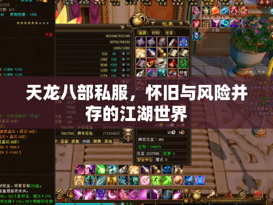 天龙八部私服，怀旧与风险并存的江湖世界