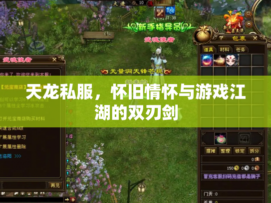 天龙私服，怀旧情怀与游戏江湖的双刃剑