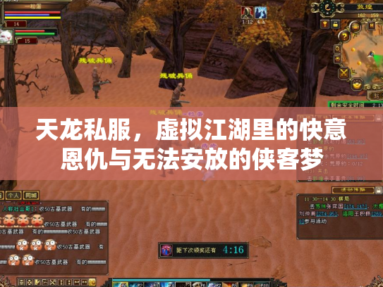 天龙私服，虚拟江湖里的快意恩仇与无法安放的侠客梦